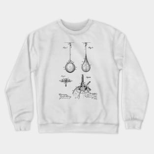 Striking Bag Vintage Patent Hand Drawing Crewneck Sweatshirt